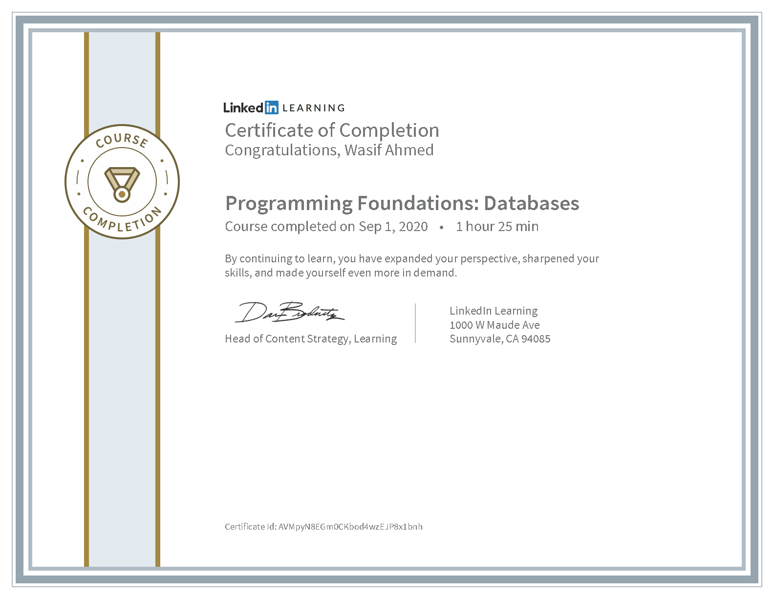 Programming Foundations - Databases