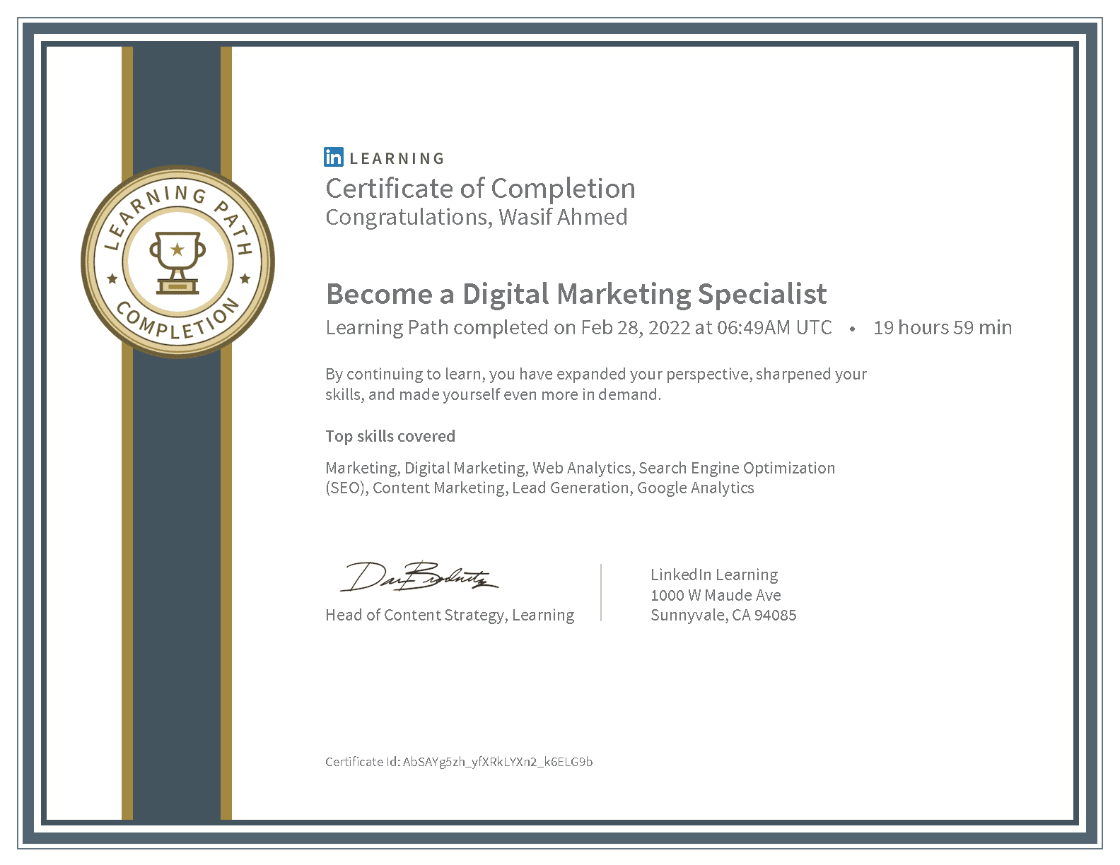 Become a Digital Marketing Specialist