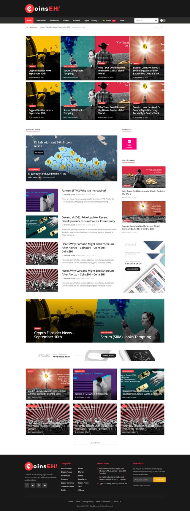 coinseh.com-(Homepage-Screenshot)