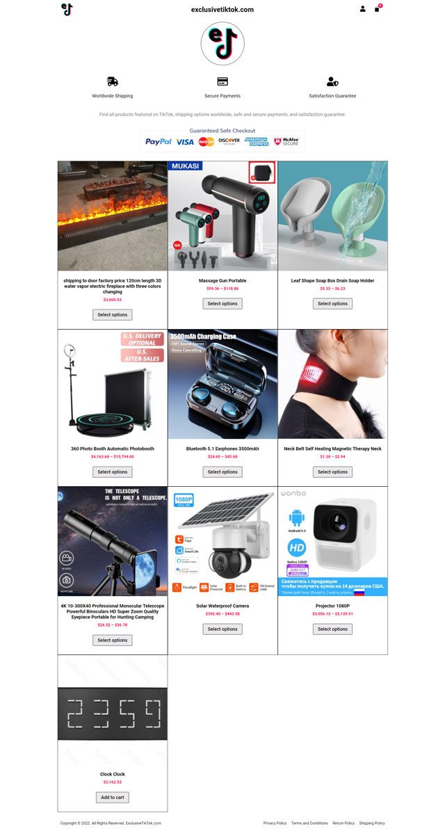 exclusivetiktok.com - Homepage