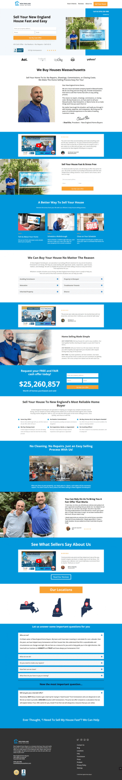 New England Home Buyers - Homepage Image